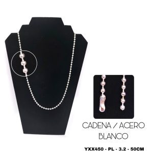 CADENA ACERO BLANCO